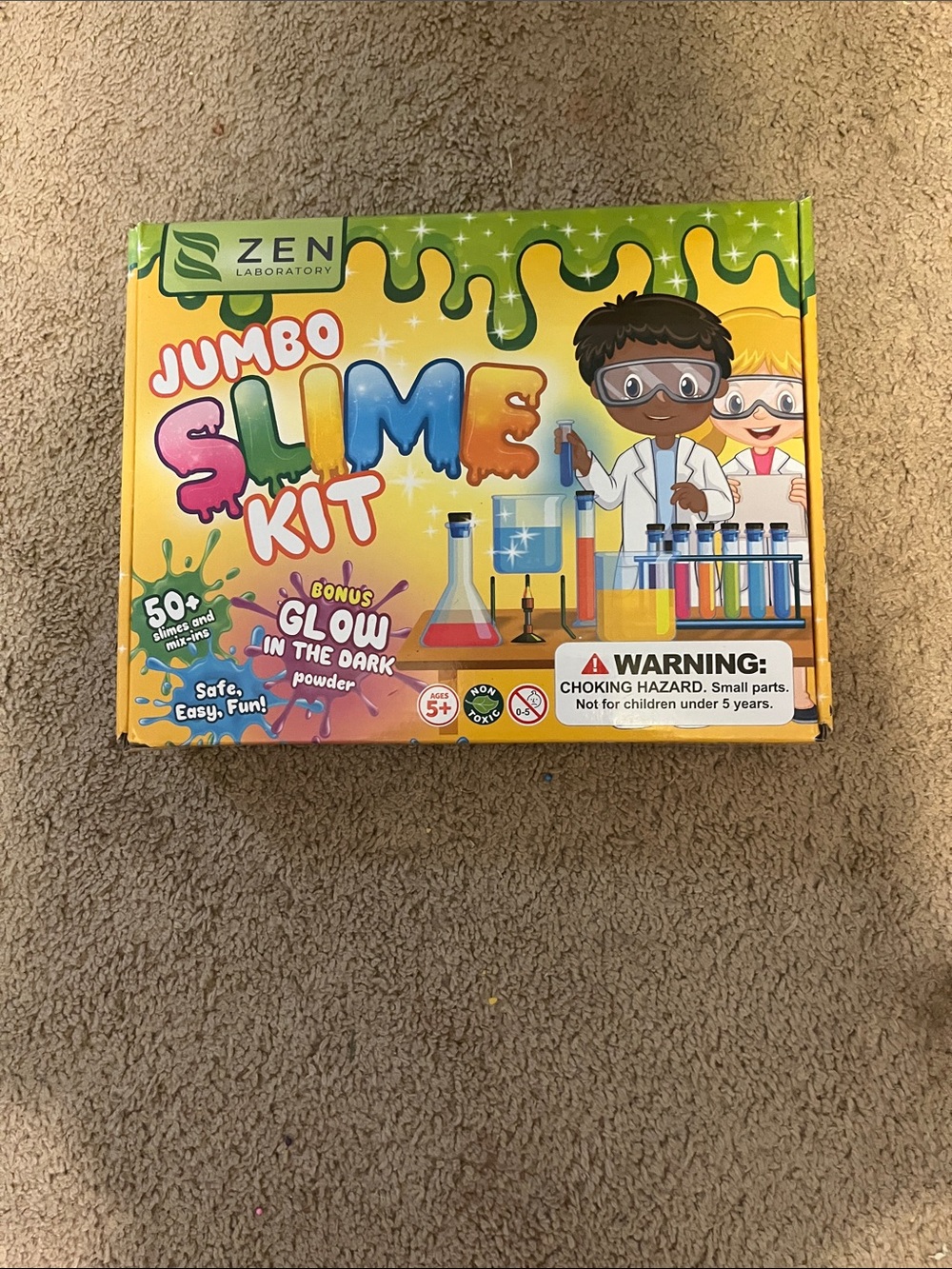 Amazon Jumbo Slime Kit - Yellow & Green Packaging